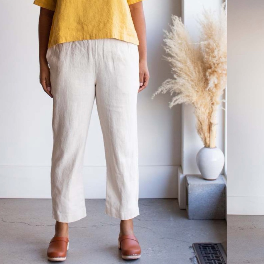 Moss Grey Atelier Selen Trouser with Pockets Small Chalk Colour NWT